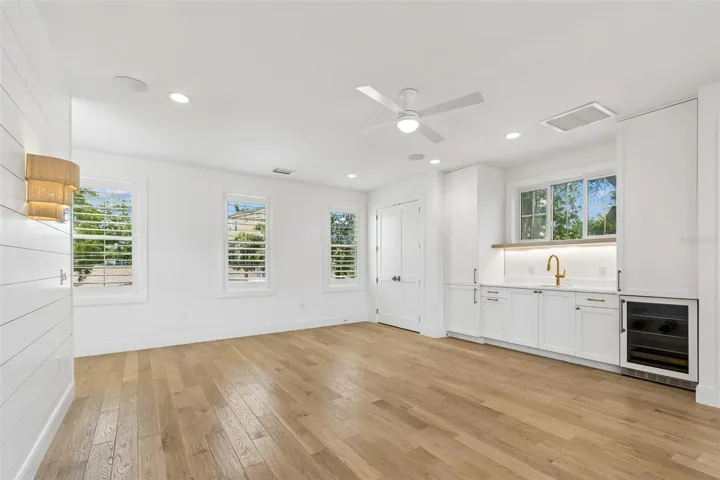 Wood flooring, upscale sonce, LED recess ighting