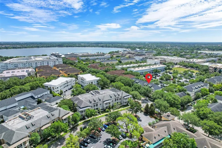 Location of Townhome Aerial View