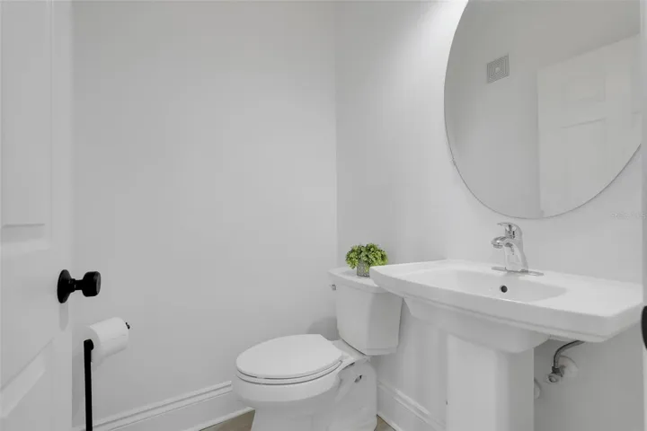 Half Bath off Kitchen
