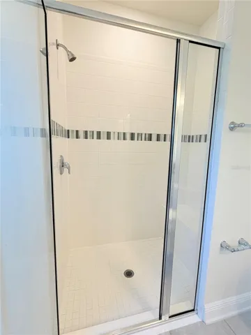 Shower in the master bath