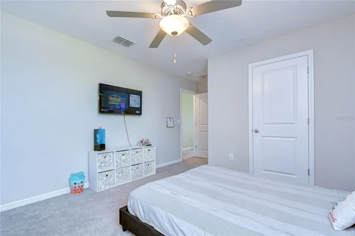 Bedroom 2 with large walk-in closet