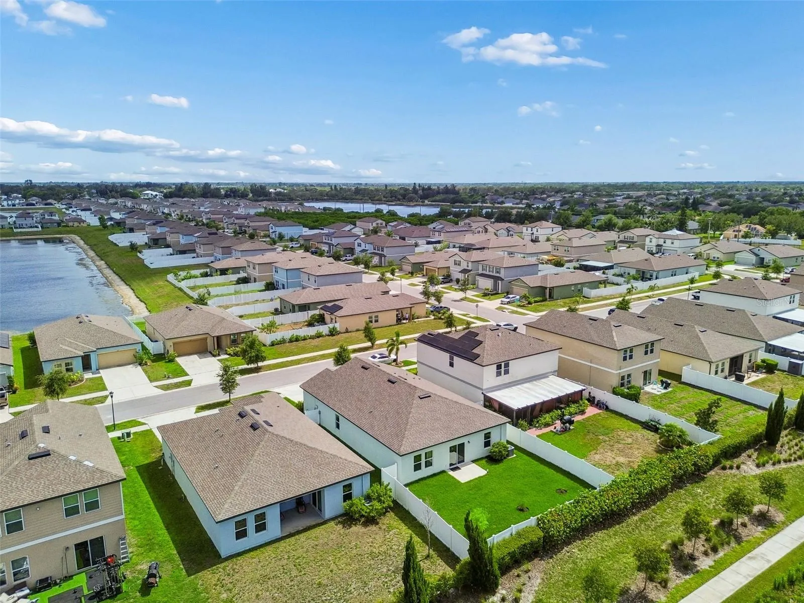 Aerial View -  No Backyard Neighbor - New Sod Everywhere!