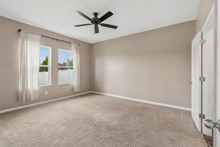 Generous size Primary bedroom