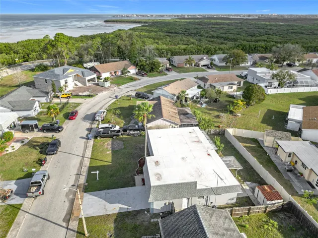 aerial of neighborhood