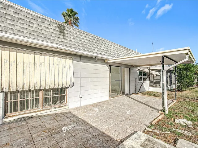 outside covered patio