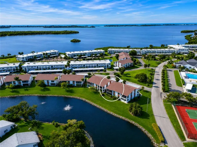 Condo highlighted in white largest floor plan in community