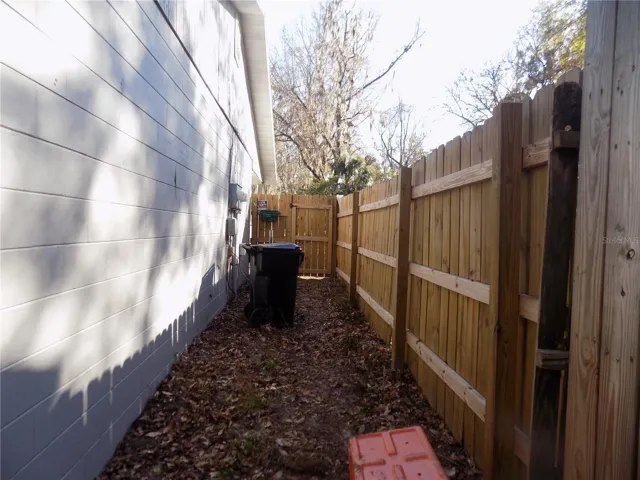 Side yard on right side