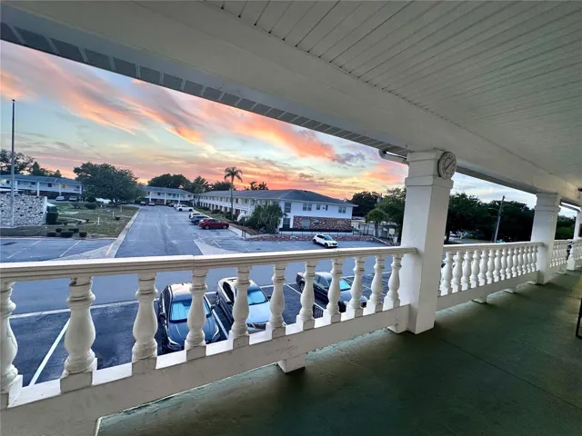 Sunset Looking West from Front of Unit