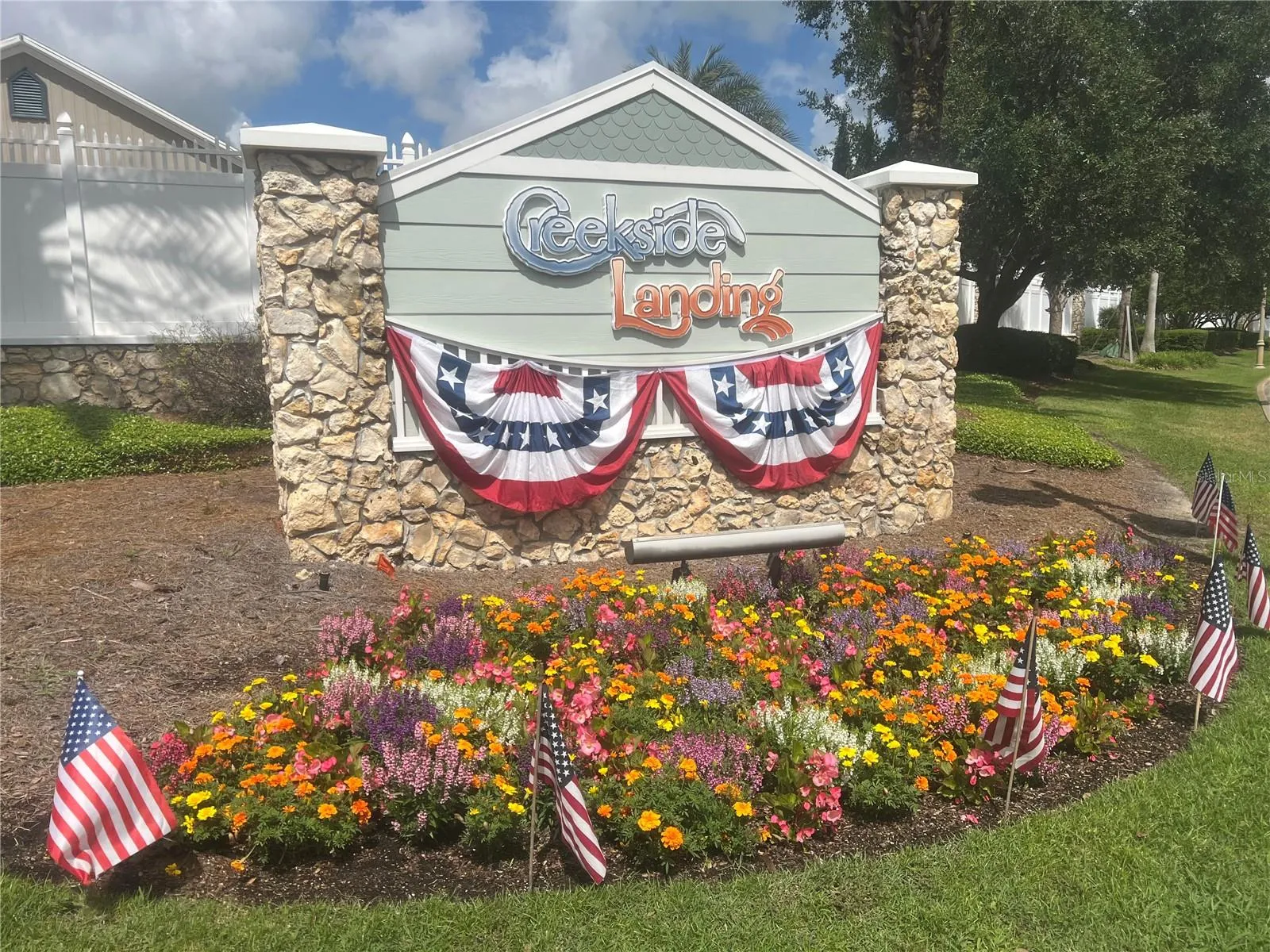 Entrance sign