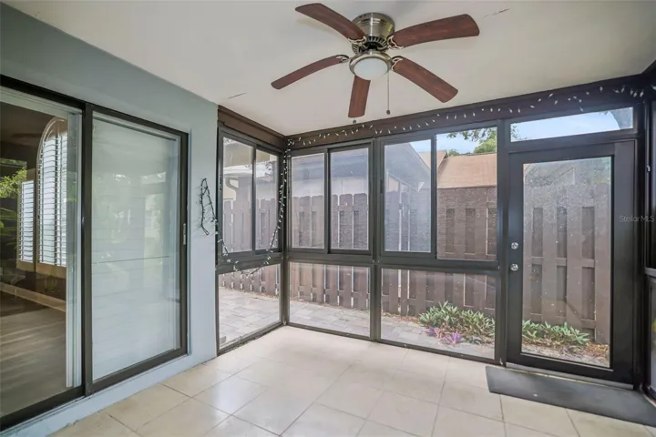 Screened and covered Lanai