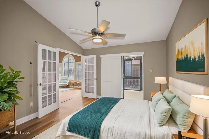 Primary Bedroom staged