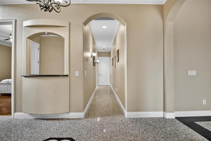 Hall to Laundry Room and Garage