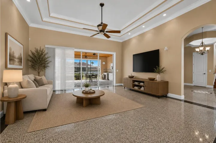 Living Room Virtually Staged
