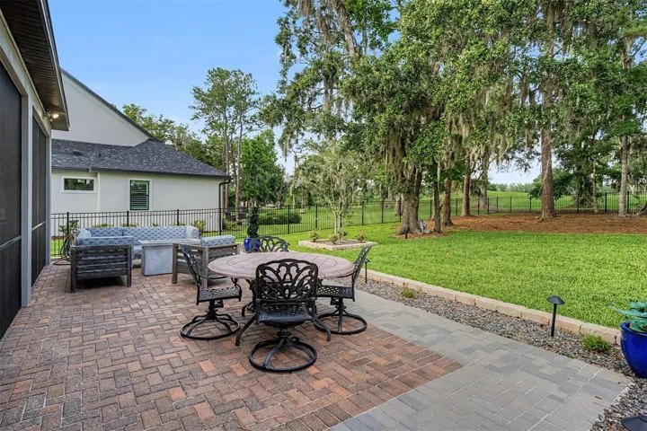 Paver back patio to entertain guests!