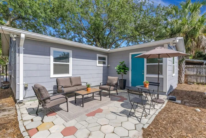 virtually staged patio