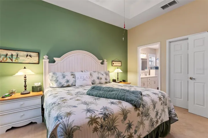 Primary bedroom with walk in closet