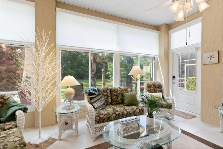 South facing Florida Room with premium Conservation views