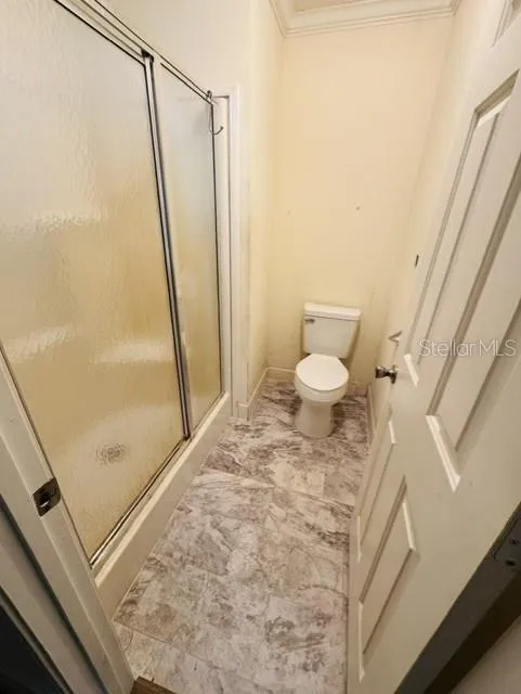 Separate shower and toilet