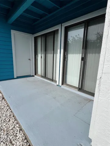 Patio with storage