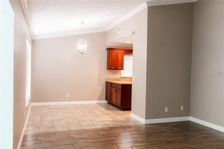 Living open to dinning area