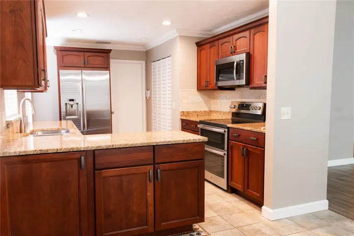 Dinning area into the kitchen