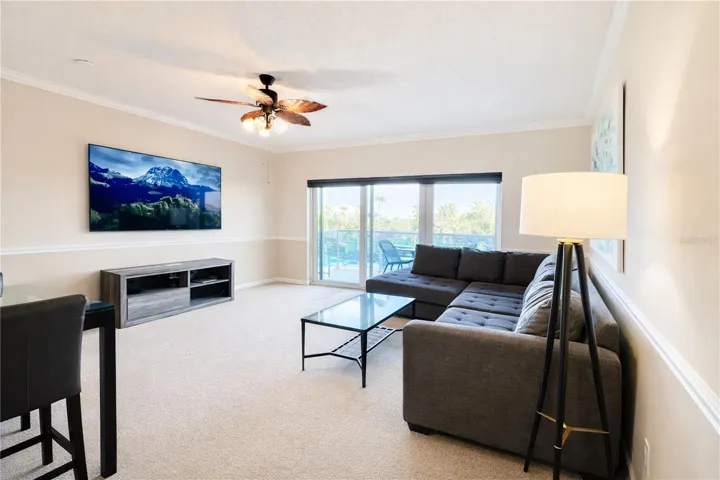Open living area with direct access to the balcony.