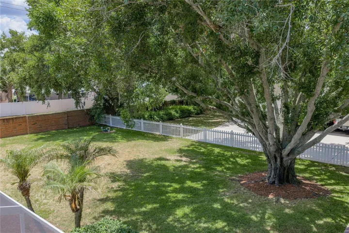 The irrigation system well is located in the corner of the backyard.