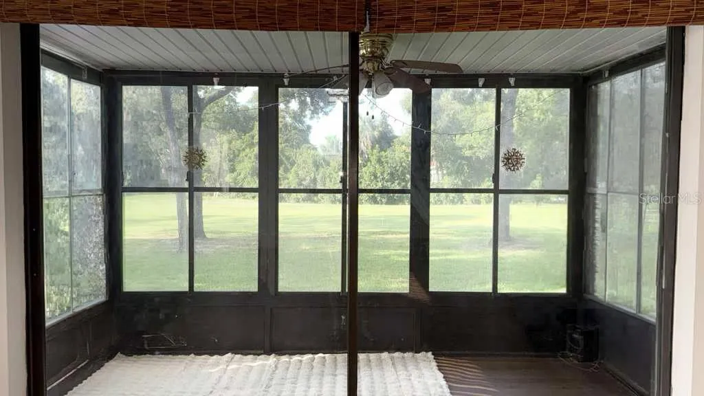 Patio/lanai that faces out to the golf course.