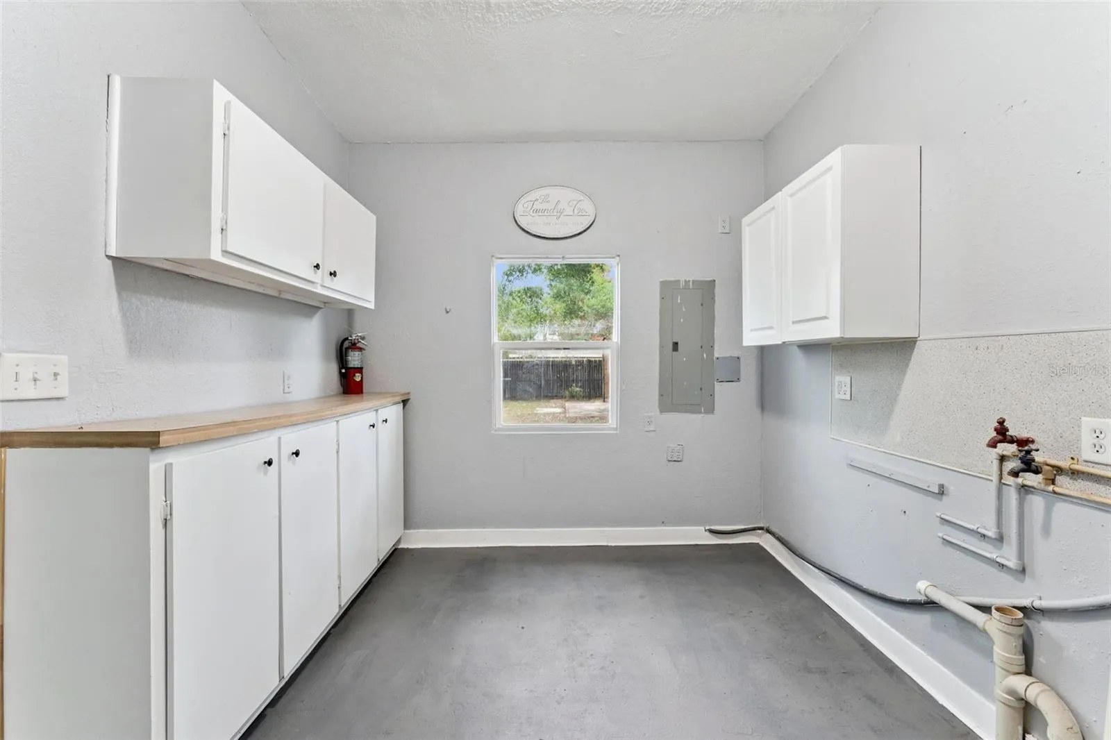 Inside laundry room