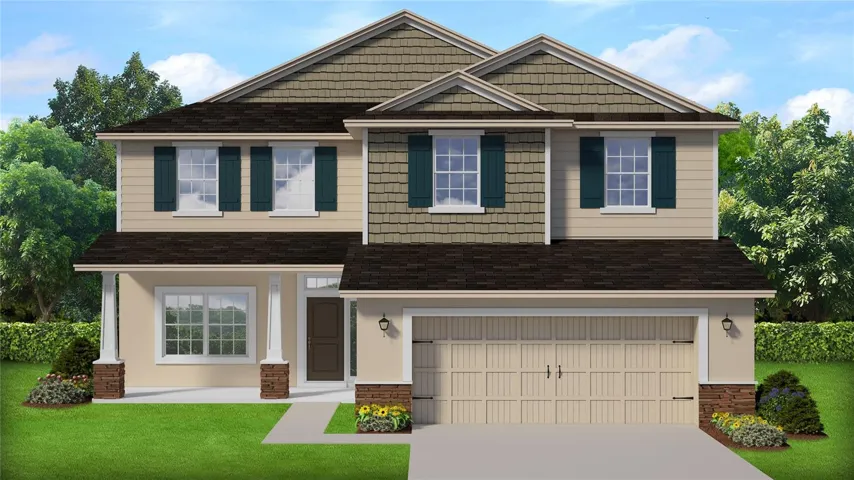 Rendering of home for illustrative purposes only.  Colors and features will vary!