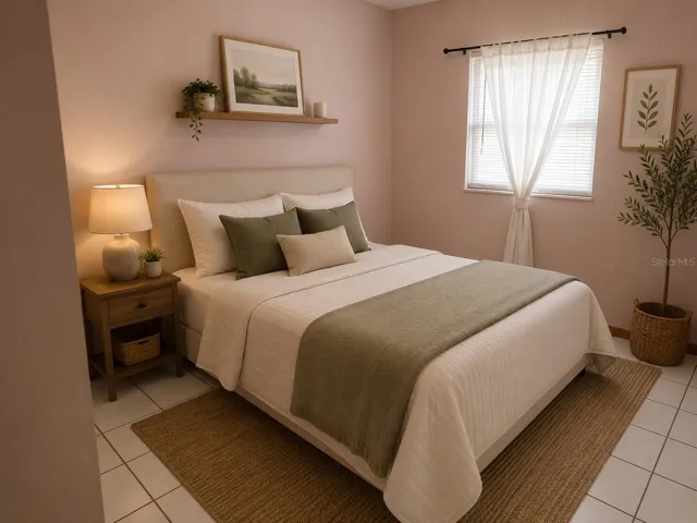 Virsual Staged Second Bedroom