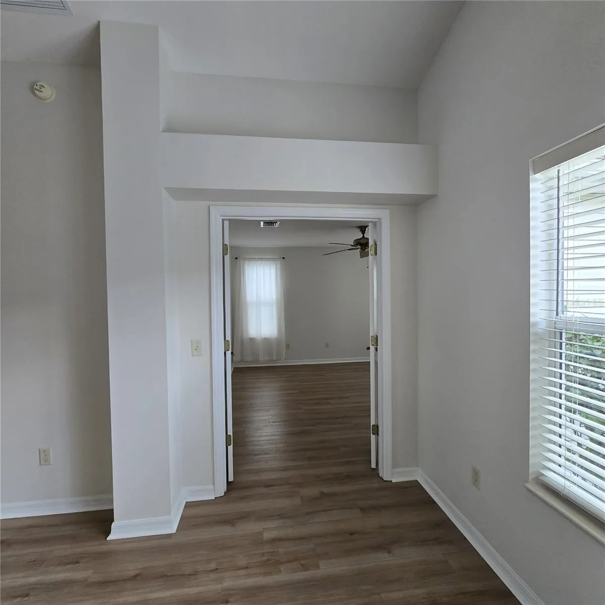 View from Living Room to Primary Bedroom