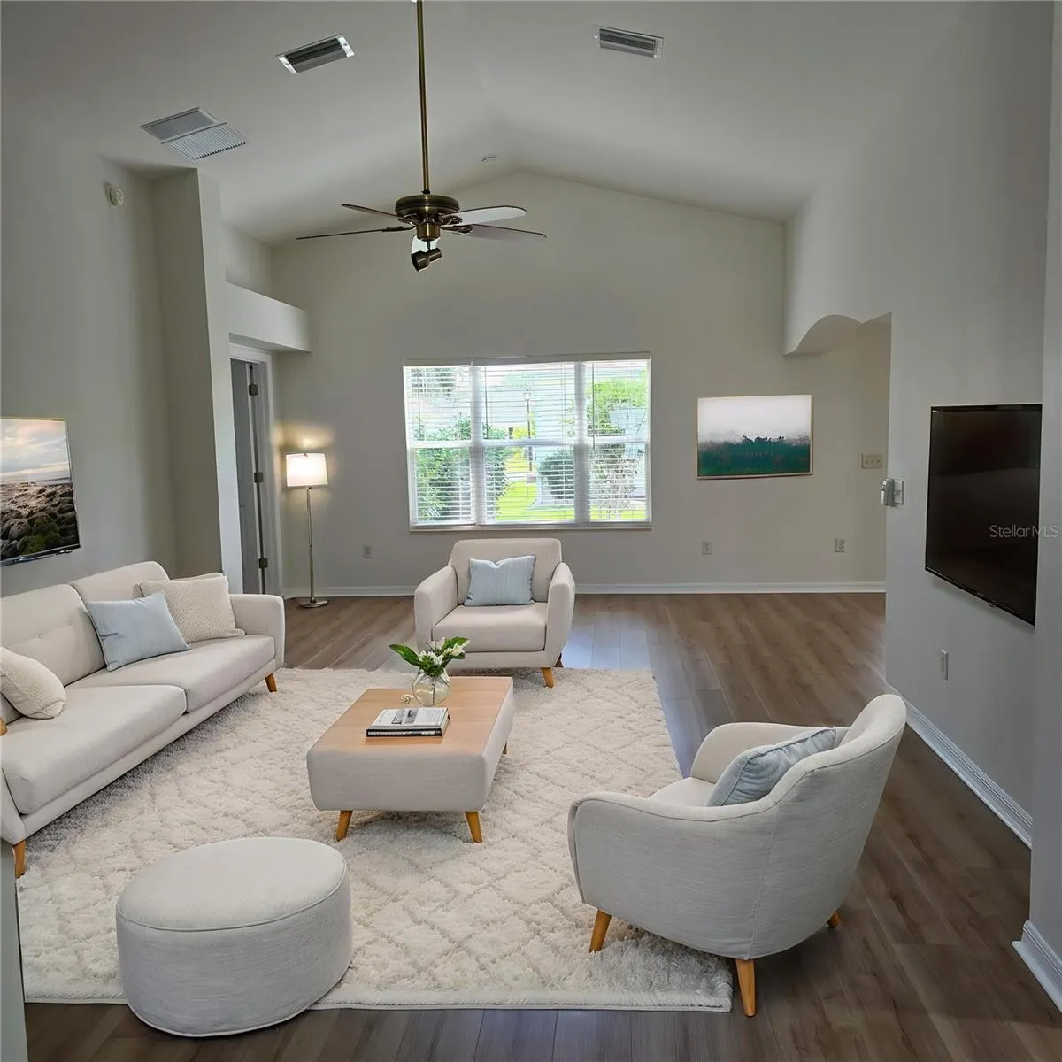 AI Staged Living Room