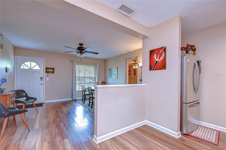 View from Kitchen toward front door.