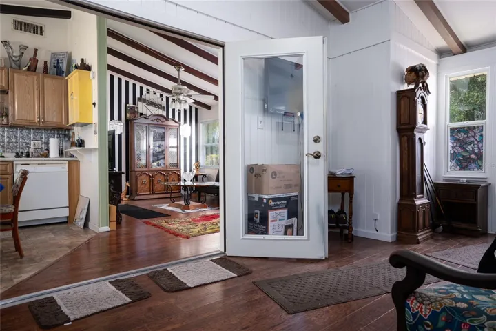 Foyer with french doors to home