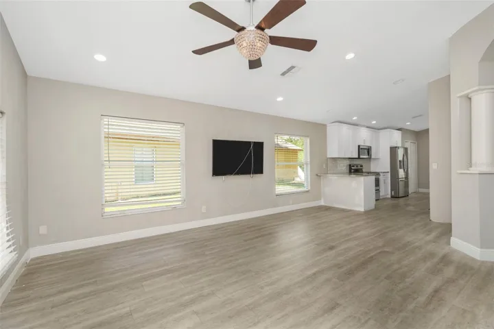 Main Living room - flows seamlessly into the kitchen