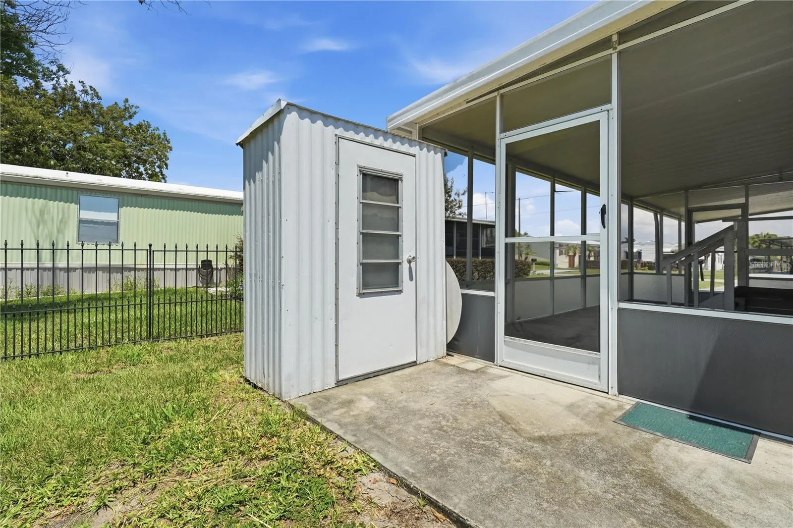 Rear view with small shed