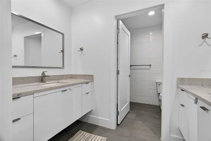 Bedroom 3 & 4 share this full bath.