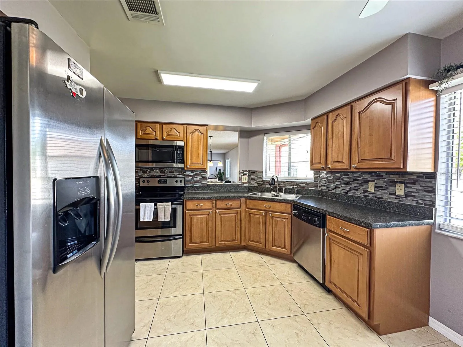 There is plenty of space in this kitchen.