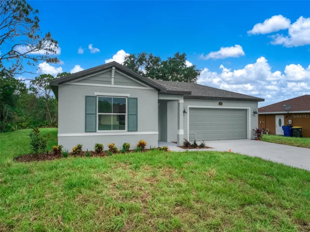 Front of new home