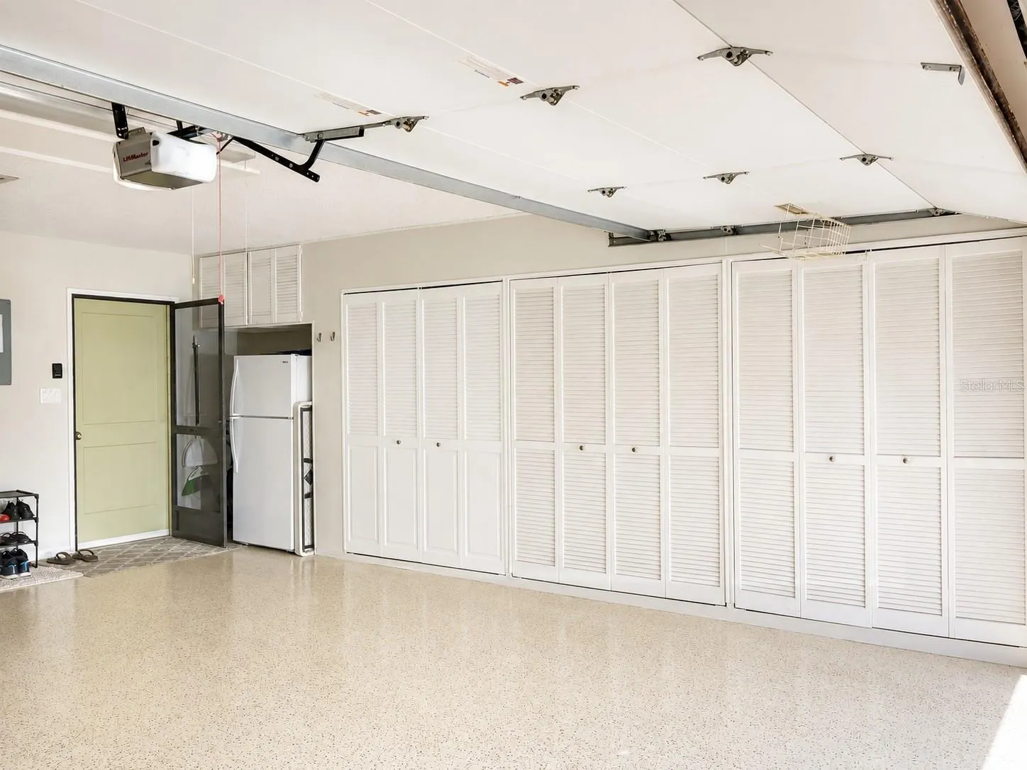 Garage: Wall-to-Wall Storage &amp; Kitchen Entry