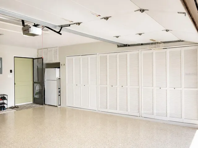 Garage: Wall-to-Wall Storage &amp; Kitchen Entry
