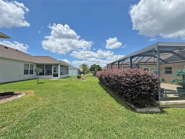 Back yard area