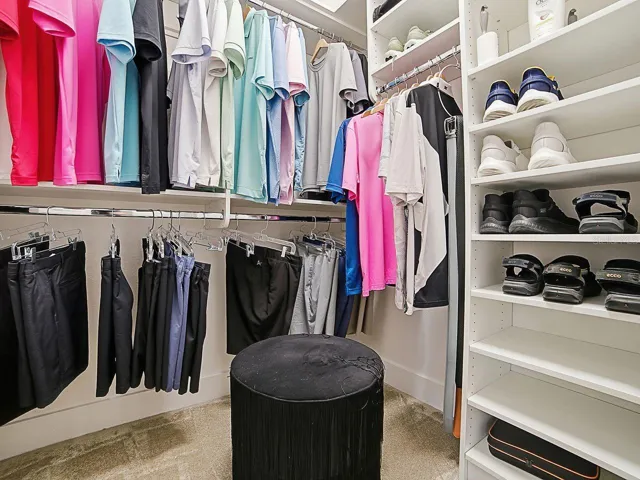 Custom closet organizers installed