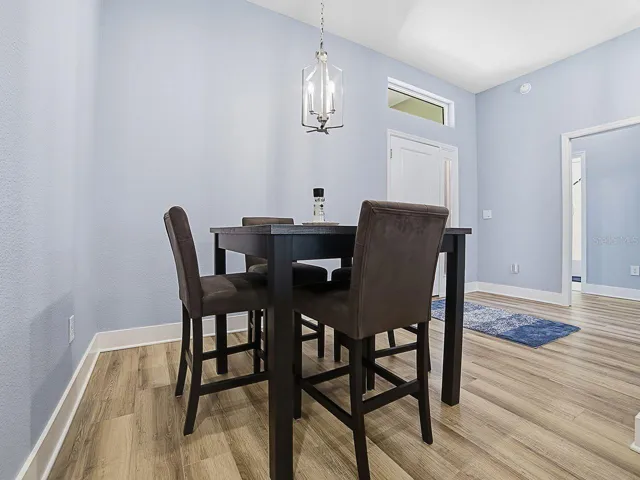 Open dinette area