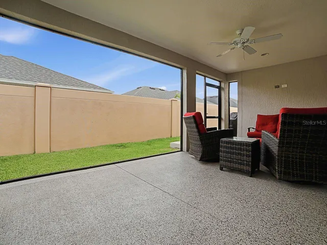 Privacy wall with landscaping potential!