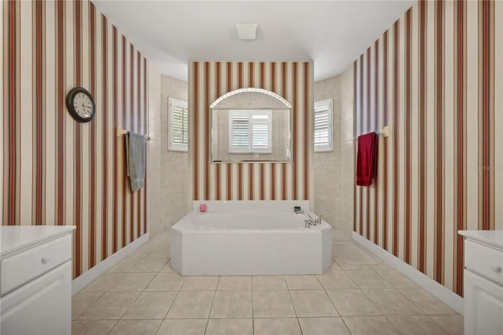 Primary bathroom - dual sink and makeup vanity