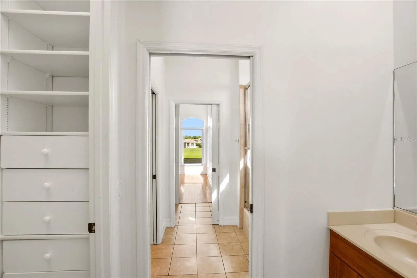 The Jack-and-Jill suites feature hardwood flooring and well-appointed bathrooms with a shower/tub combination, walk-in closets, and a private water closet.