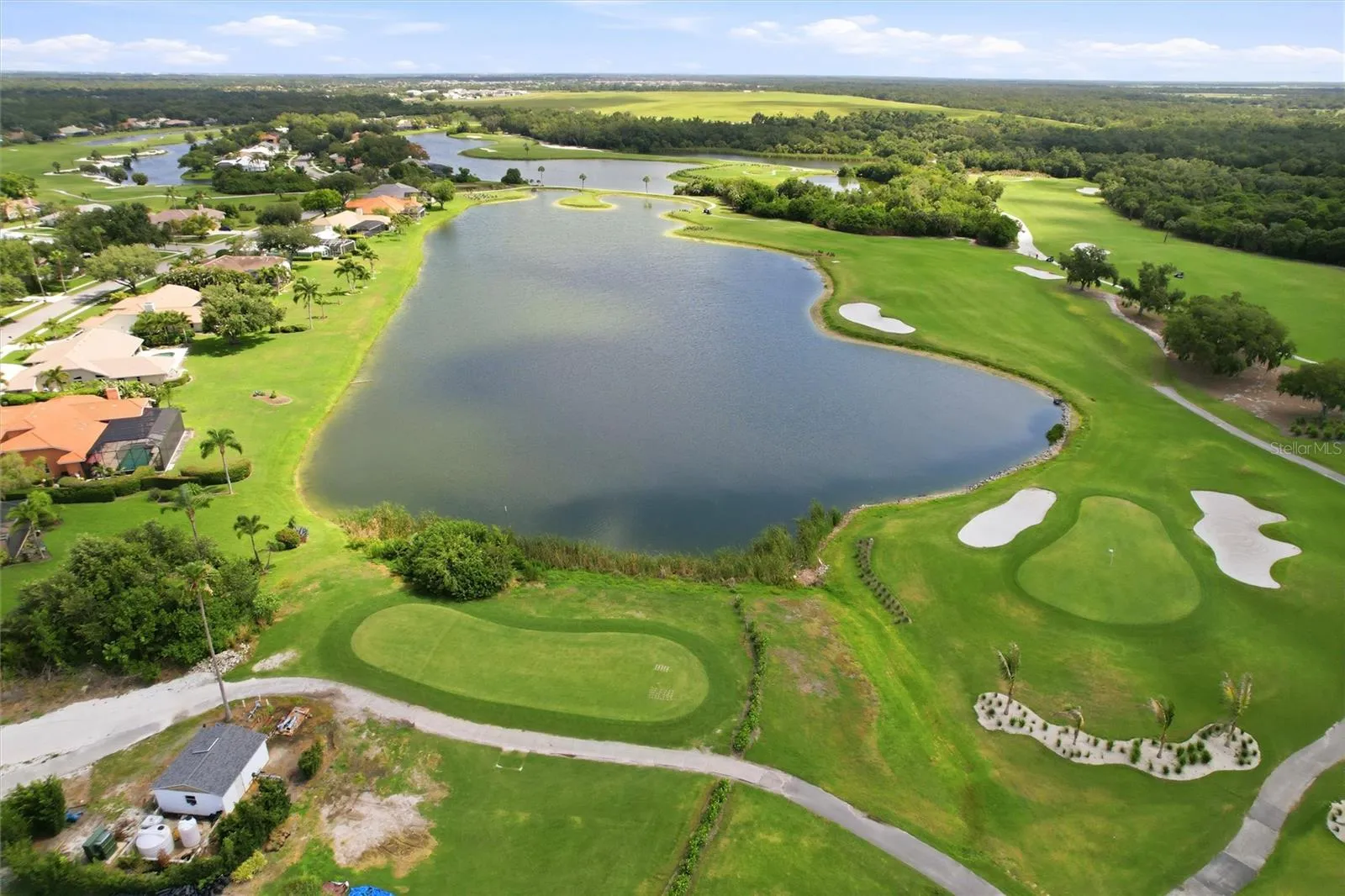 Misty Creek Country Club. Membership is not required, but offered as an option for residents.