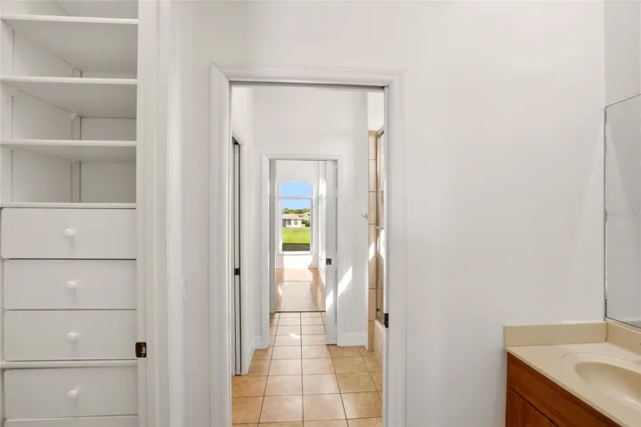 The Jack-and-Jill suites feature hardwood flooring and well-appointed bathrooms with a shower/tub combination, walk-in closets, and a private water closet.
